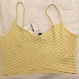 forever 21 yellow crop top